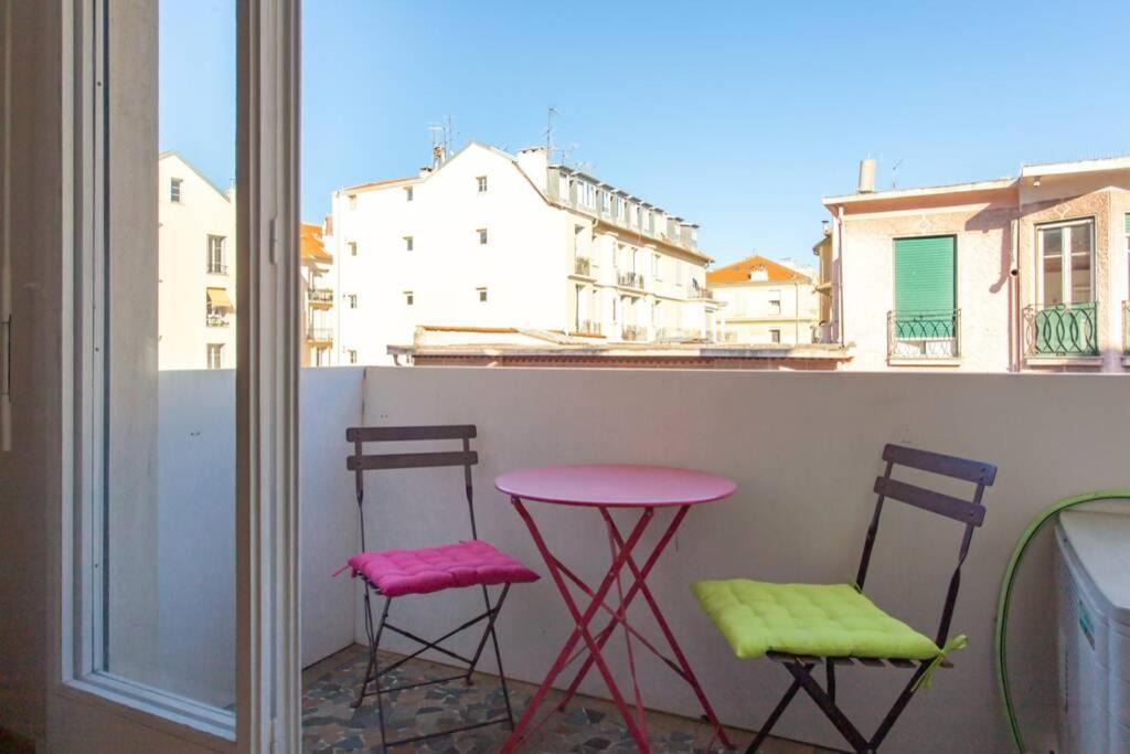 Appartement Nice Center - Bright Studio Balcony Wifi & Aircon Extérieur photo